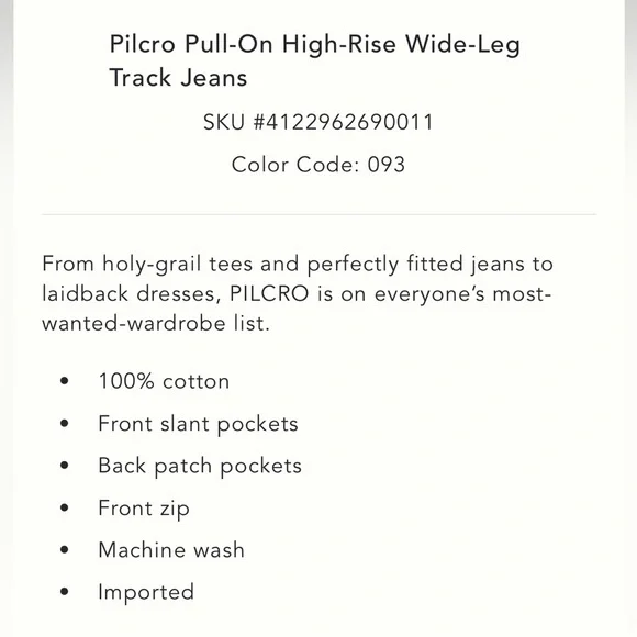 Pilcro Wide Leg High-Rise Jeans - Picture 5 of 5